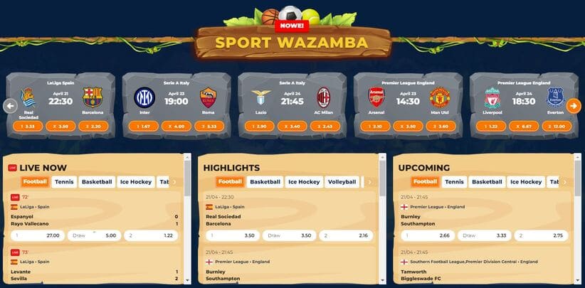 Wazamba screenshot 2